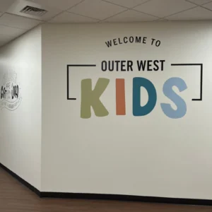 Custom interior wall sign