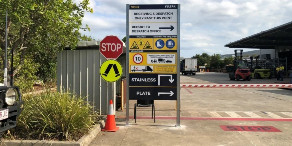 Custom industrial safety signs